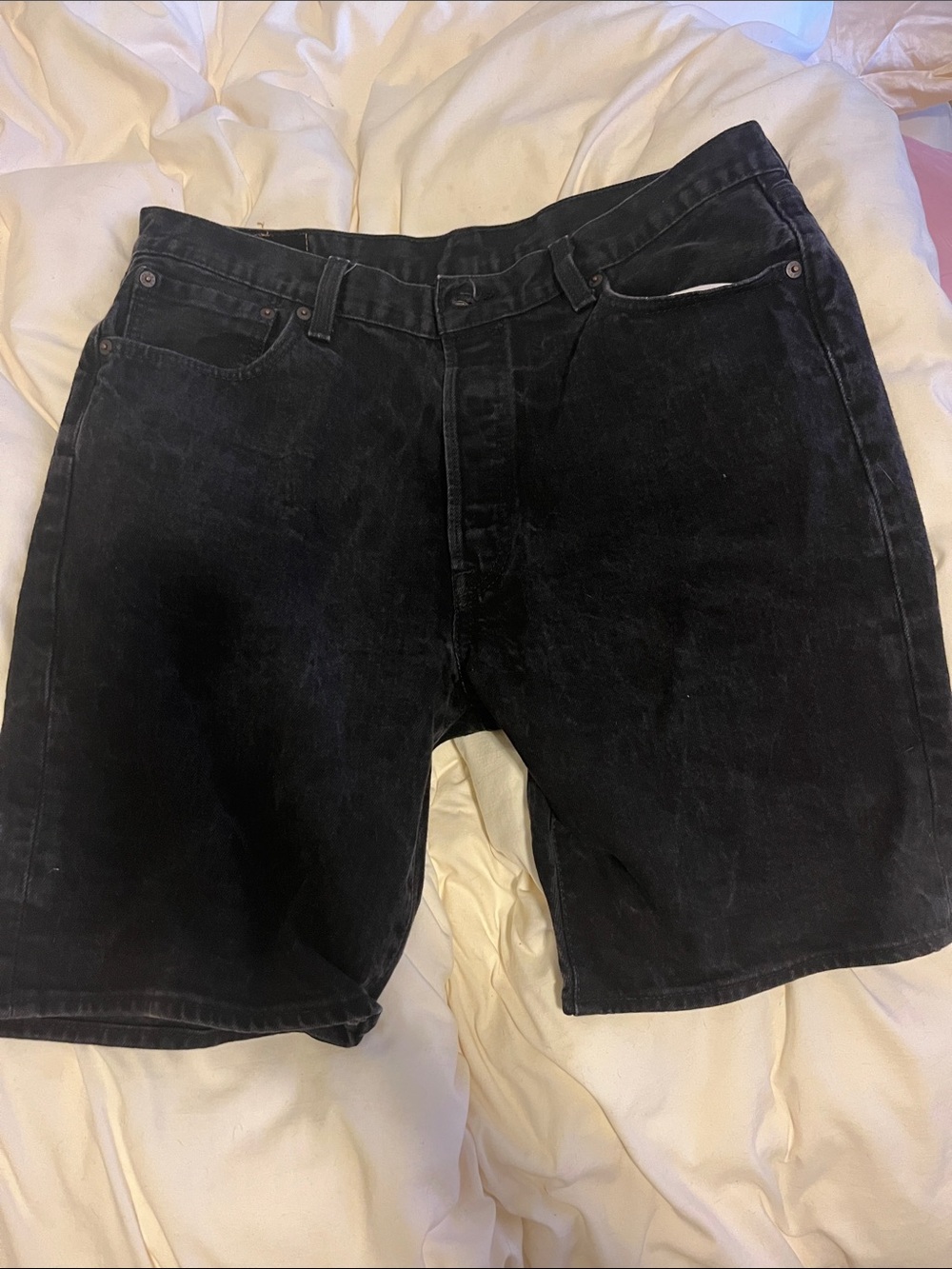 Signature by Levi Strauss Black Men's Jean Shorts